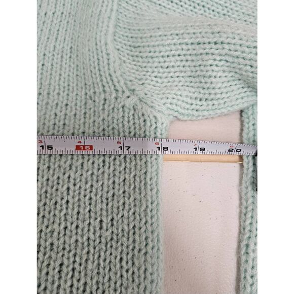 Majestic International Vintage 80's Wool Blend Blue Kitten Sweater Medium - Picture 8 of 9